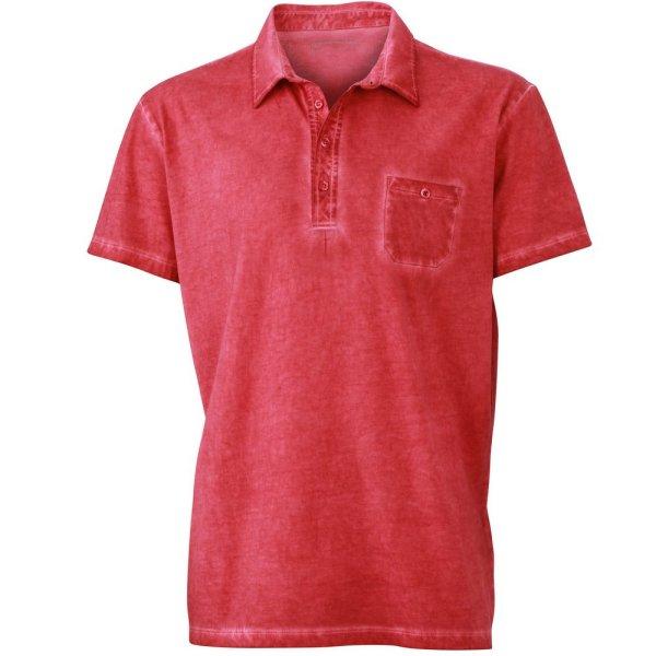 James & Nicholson (Daiber) Férfi galléros ing JN988 - Piros | S