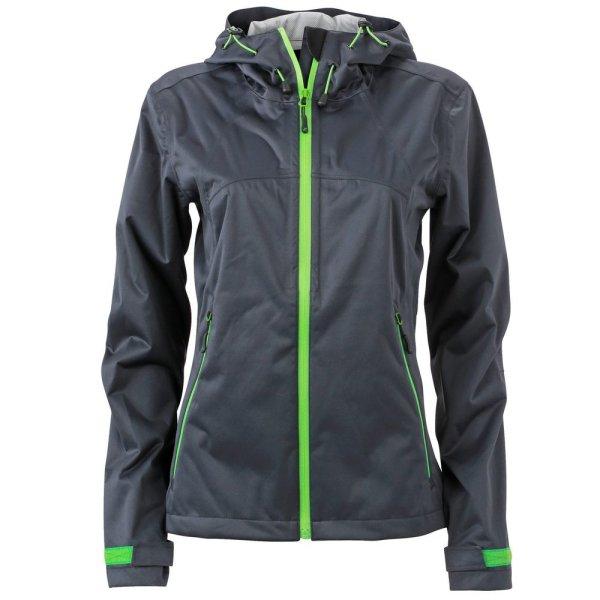 James & Nicholson (Daiber) Női softshell kapucnis kabát JN1097 - Acélszürke
/ zöld | XXL