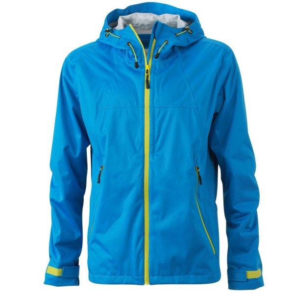 James & Nicholson (Daiber) Férfi softshell kapucnis kabát JN1098 - Aqua /
sárgászöld | S