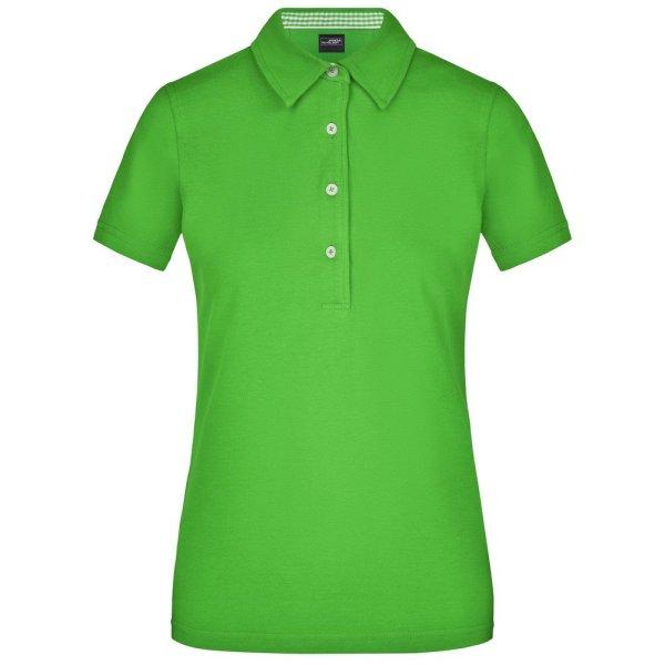 James & Nicholson (Daiber) Elegáns női galléros póló JN969 - Limezöld /
limezöld / fehér | XL