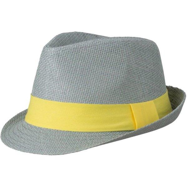Myrtle Beach (Daiber) Nyári kalap MB6564 - Világosszürke / sárga | L/XL
