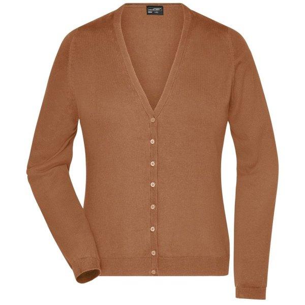 James & Nicholson (Daiber) Női pamut pulóver JN660 - Camel | XS