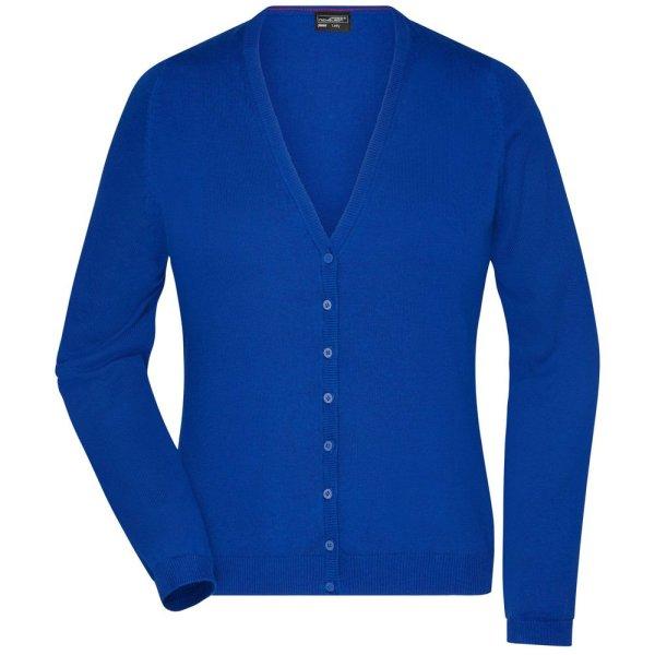 James & Nicholson (Daiber) Női pamut pulóver JN660 - Királykék | XL