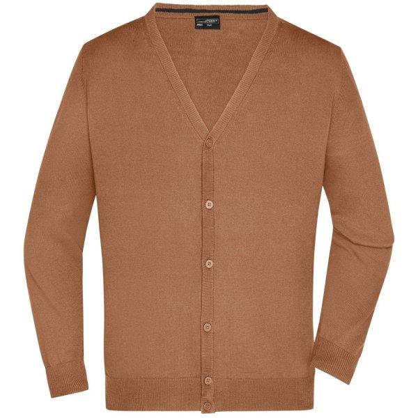 James & Nicholson (Daiber) Férfi pamut pulóver JN661 - Camel | XL