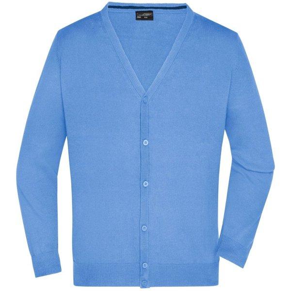 James & Nicholson (Daiber) Férfi pamut pulóver JN661 - Jégkék | XL