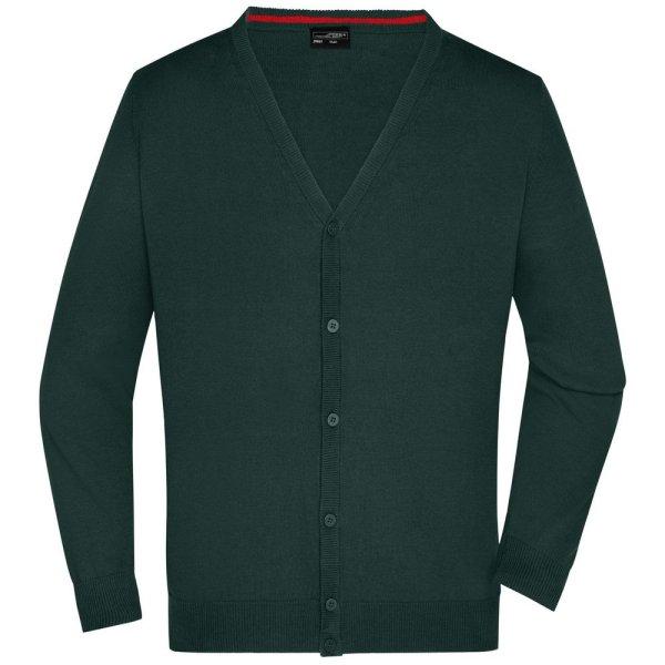 James & Nicholson (Daiber) Férfi pamut pulóver JN661 - Erdei zöld | XL