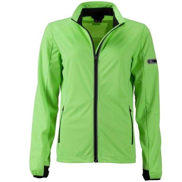 James & Nicholson (Daiber) Női sportos softshell kabát JN1125 - Élénkzöld /
fekete | XL