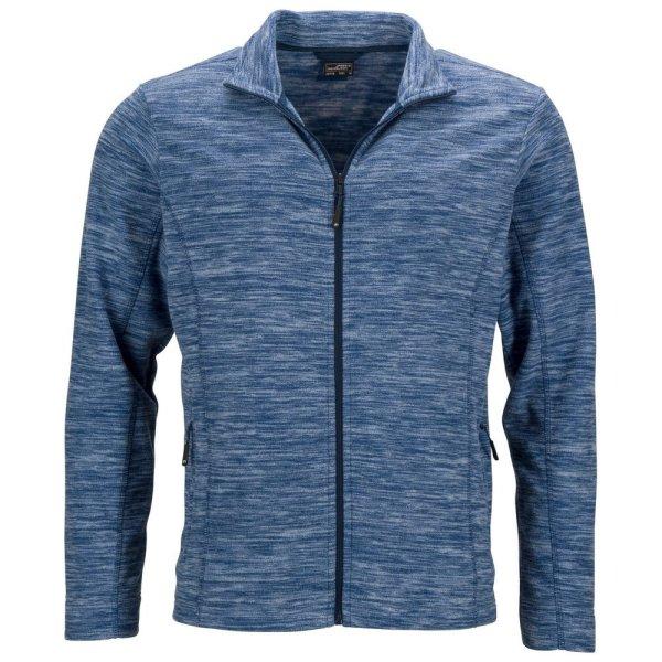 James & Nicholson (Daiber) Férfi fleece felső JN770 - Kék melírozott /
sötétkék | S