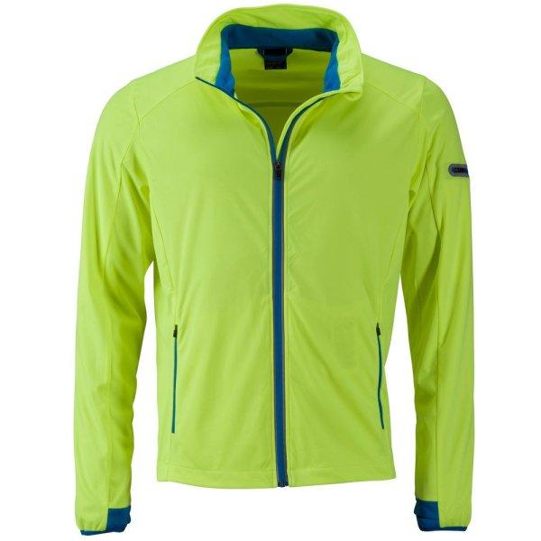 James & Nicholson (Daiber) Férfi sportos softshell kabát JN1126 - Élénk
sárga / világoskék | M