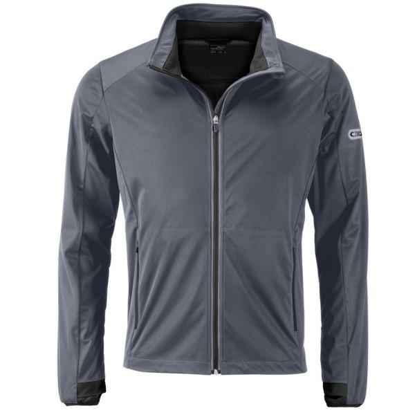 James & Nicholson (Daiber) Férfi sportos softshell kabát JN1126 - Titán /
fekete | M