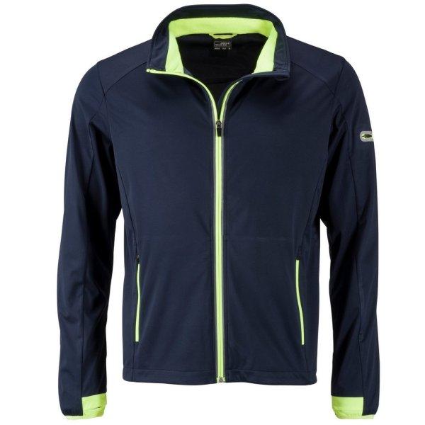 James & Nicholson (Daiber) Férfi sportos softshell kabát JN1126 - Sötétkék
/ élénk sárga | S