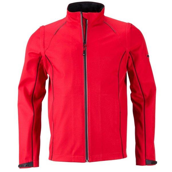 James & Nicholson (Daiber) Férfi softshell kabát 2v1 JN1122 - Piros / fekete |
S