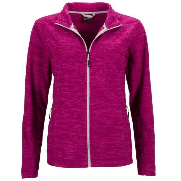 James & Nicholson (Daiber) Női fleece felső JN769 - Málnaszín melírozott /
ezüst | M