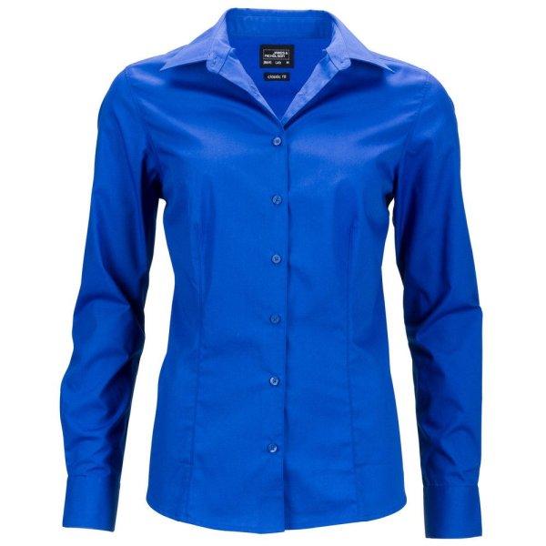 James & Nicholson (Daiber) Női hosszú ujjú ing JN641 - Királykék | XXXL