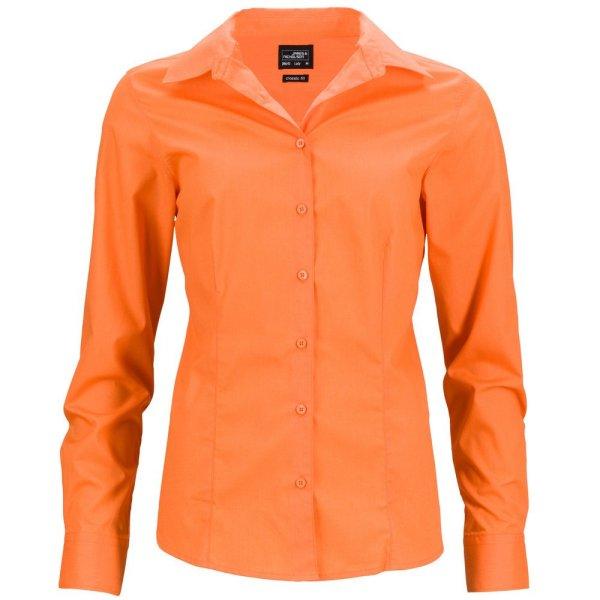 James & Nicholson (Daiber) Női hosszú ujjú ing JN641 - Narancssárga | XXXL