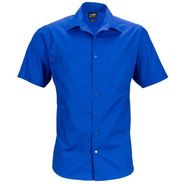 James & Nicholson (Daiber) Férfi rövid ujjú ing JN644 - Királykék | XL