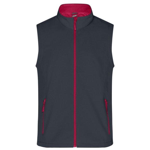 James & Nicholson (Daiber) Férfi softshell mellény JN1128 - Acélszürke /
piros | M
