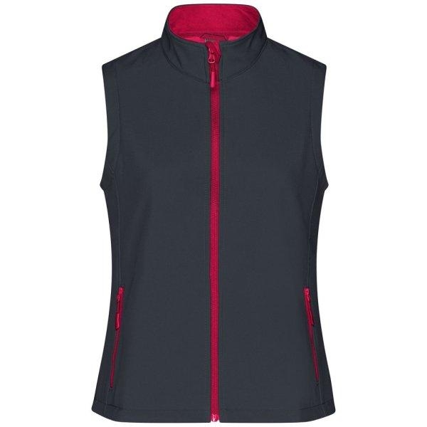 James & Nicholson (Daiber) Női softshell mellény JN1127 - Acélszürke / piros
| L