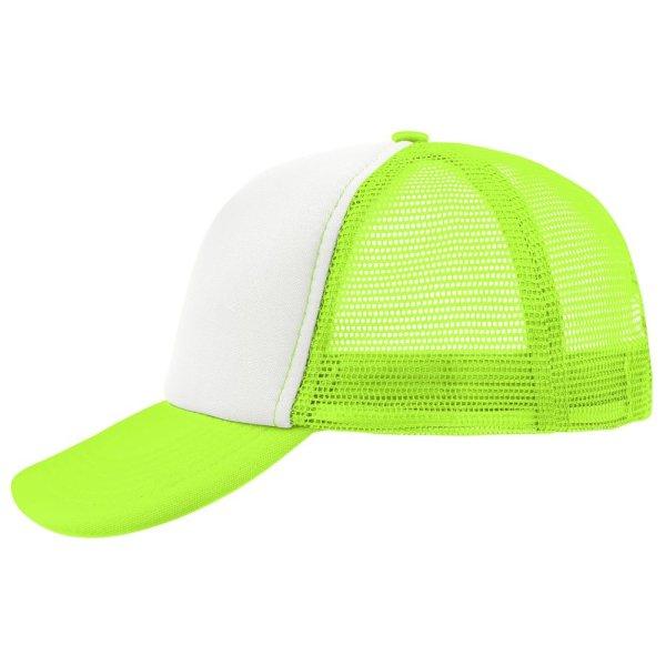 Myrtle Beach (Daiber) 5 paneles sapka MB070 - Fehér / neonsárga | unisex