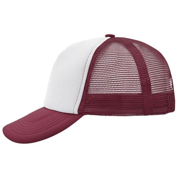 Myrtle Beach (Daiber) 5 paneles sapka MB070 - Fehér / borvörös | unisex