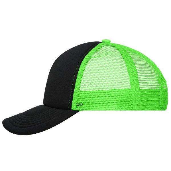 Myrtle Beach (Daiber) 5 paneles sapka MB070 - Fekete / neonzöld | unisex