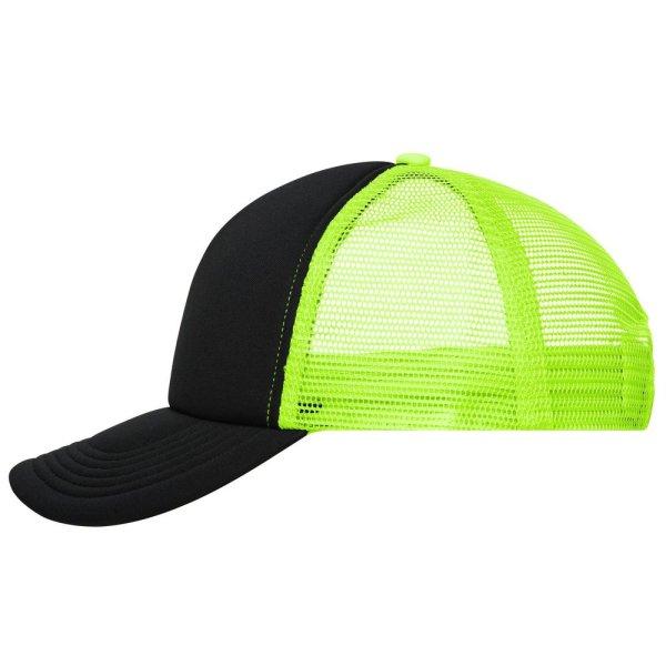 Myrtle Beach (Daiber) 5 paneles sapka MB070 - Fekete / neonsárga | unisex