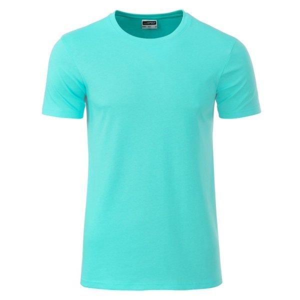 James & Nicholson (Daiber) Klasszikus férfi biopamut póló 8008 - Menta | L