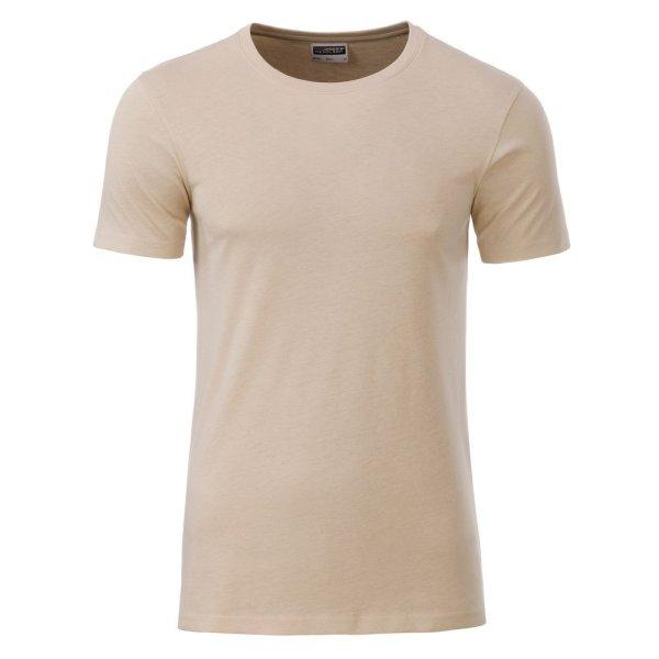 James & Nicholson (Daiber) Klasszikus férfi biopamut póló 8008 - Stone | XL