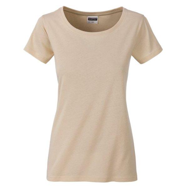 James & Nicholson (Daiber) Klasszikus női biopamut póló 8007 - Stone | XL