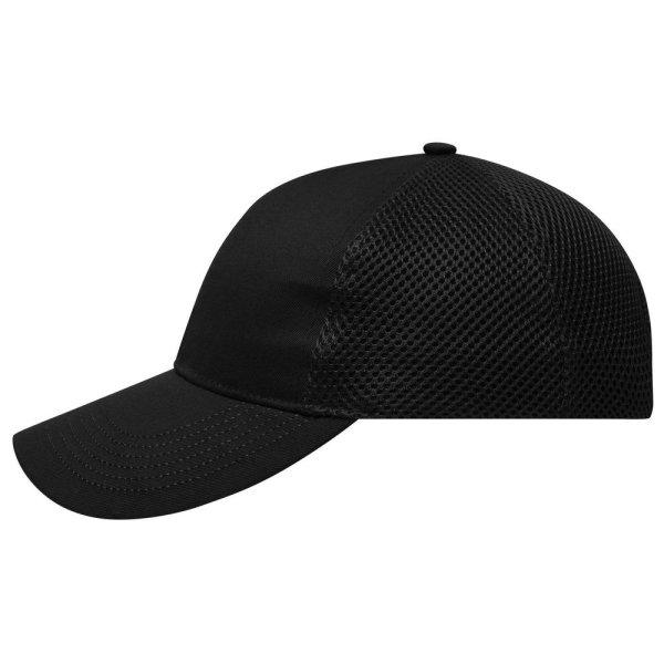 Myrtle Beach (Daiber) Szellőző, 6 paneles sapka MB6216 - Fekete | unisex