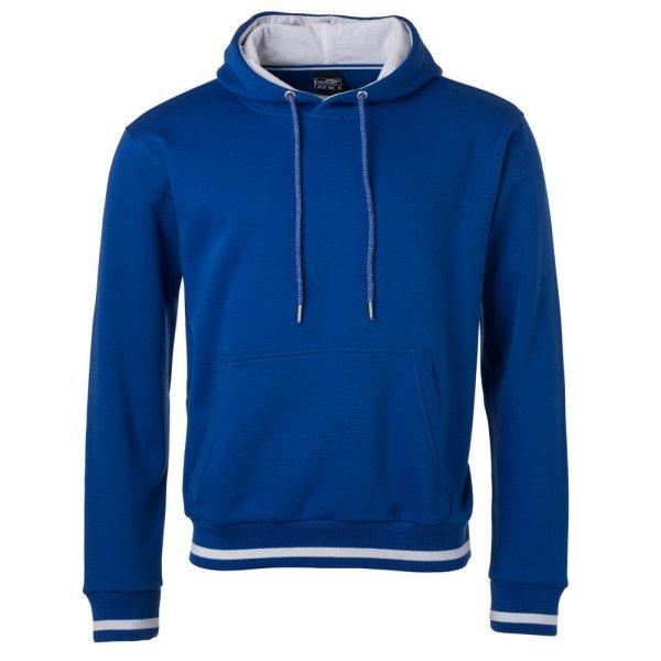 James & Nicholson (Daiber) Club férfi kapucnis felső JN778 - Királykék /
fehér | XL