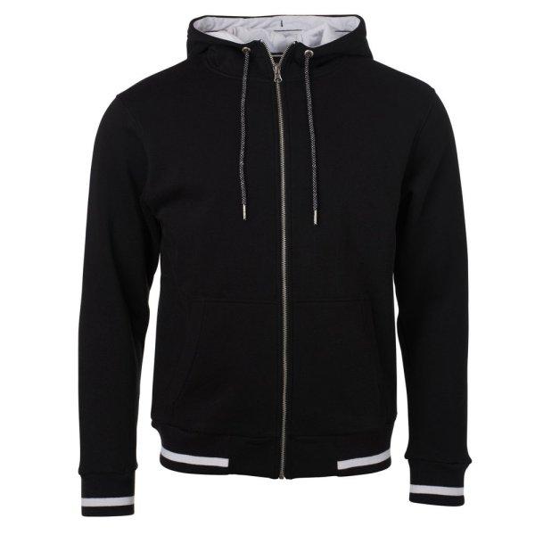 James & Nicholson (Daiber) Club férfi cipzáros kapucnis felső JN776 - Fekete
/ fehér | XXXL