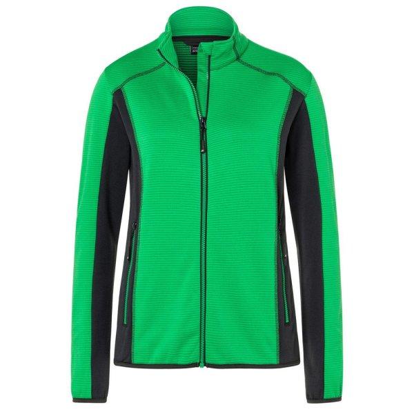 James & Nicholson (Daiber) Női fleece sztreccs pulóver JN783 - Páfrányzöld
/ sötétszürke | M