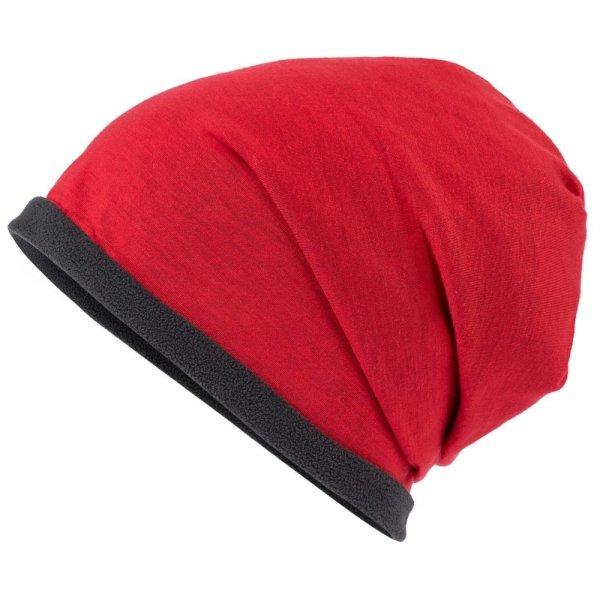 Myrtle Beach (Daiber) Beanie sapka MB7131 - Piros / sötétszürke