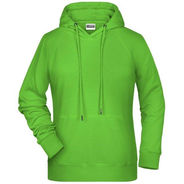 James & Nicholson (Daiber) Női kapucnis biopamut felső 8023 - Limezöld | XS