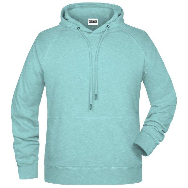 James & Nicholson (Daiber) Férfi kapucnis biopamut felső 8024 - Jégkék
melírozott | XXXXL