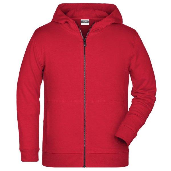 James & Nicholson (Daiber) Gyerek cipzáros biopamut felső 8026k - Piros | XL
