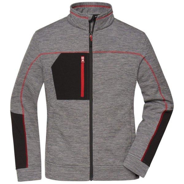 James & Nicholson (Daiber) Női fleece pulóver JN1817 - Sötétszürke
melírozott / fekete / piros | S