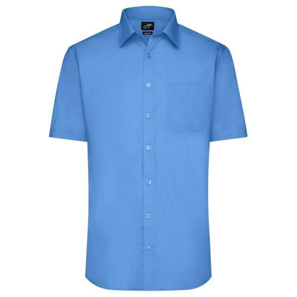 James & Nicholson (Daiber) Férfi rövid ujjú ing JN680 - Aqua | XL