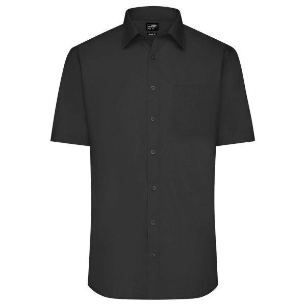 James & Nicholson (Daiber) Férfi rövid ujjú ing JN680 - Fekete | M