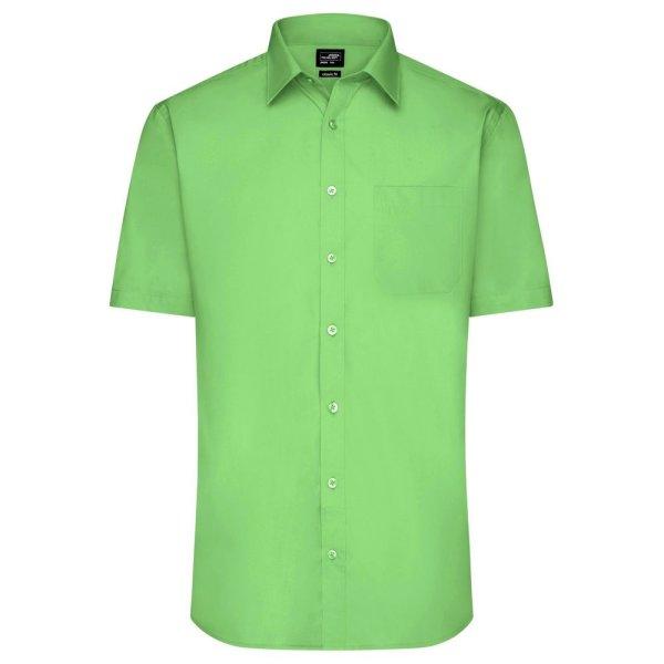 James & Nicholson (Daiber) Férfi rövid ujjú ing JN680 - Limezöld | S