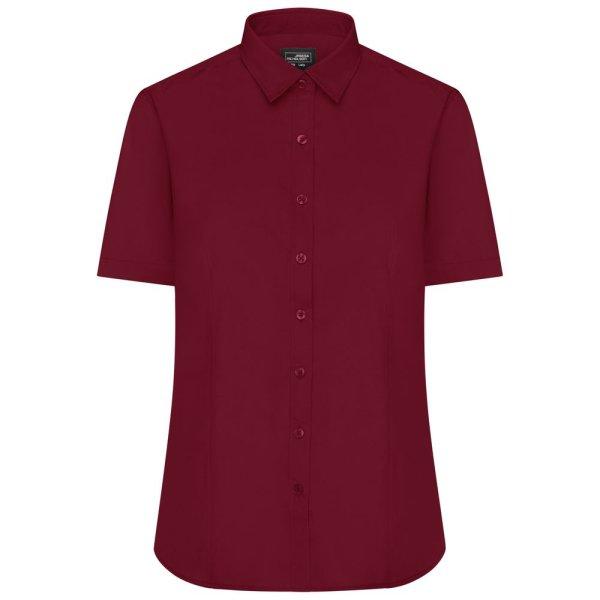 James & Nicholson (Daiber) Női rövid ujjú ing JN679 - Borvörös | XL