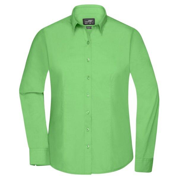 James & Nicholson (Daiber) Női hosszú ujjú ing JN677 - Limezöld | XL