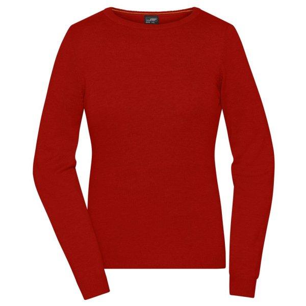 James & Nicholson (Daiber) Könnyű női kötött pulóver JN1313 - Piros | XL