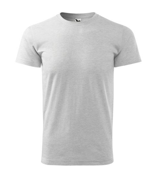 MALFINI Basic férfi póló - Világosszürke melírozott | XL