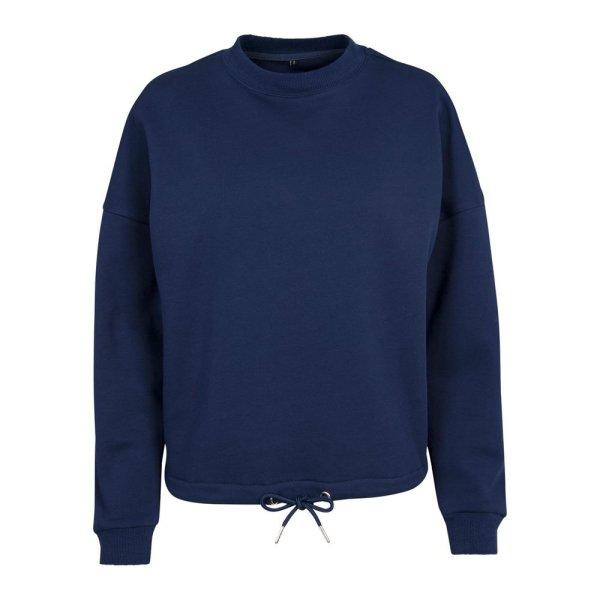 Build Your Brand Női oversized pulóver ejtett vállakkal - Világos
tengerészkék | XL