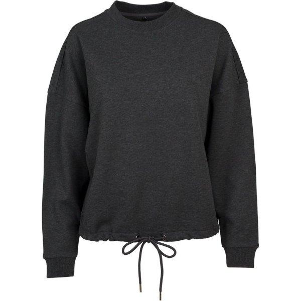 Build Your Brand Női oversized pulóver ejtett vállakkal - Sötétszürke
melírozott | XS