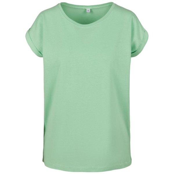 Build Your Brand Laza női póló felhajtott ujjakkal - Neo mint | XXXXL