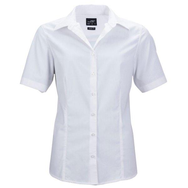 James & Nicholson (Daiber) Női rövidujjú ing JN643 - Fehér | XXXL