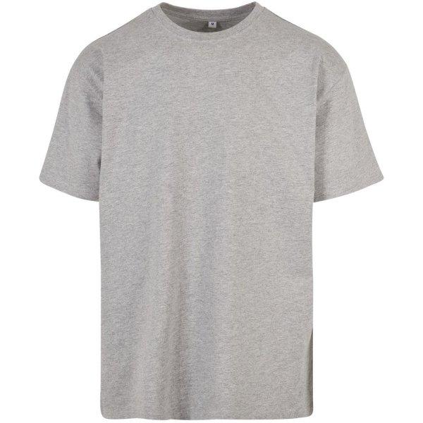 Build Your Brand Férfi póló Heavy Oversize Tee - Szürke melírozott | S